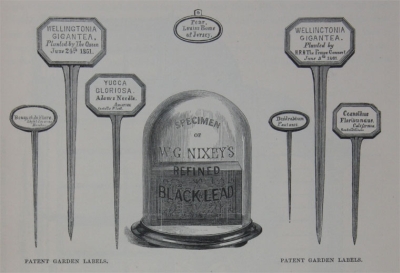 Nixey’s Garden Labels, by Grace’s Guide too British Industrial History