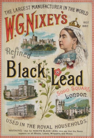 Nixey’s Black Lead poster for Queen Victoria’s Golden Jubilee 1887; image by Andrew Nixey