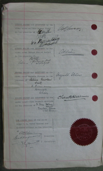 Signatories to the Agreement (1912); image Copyright by the National Archives