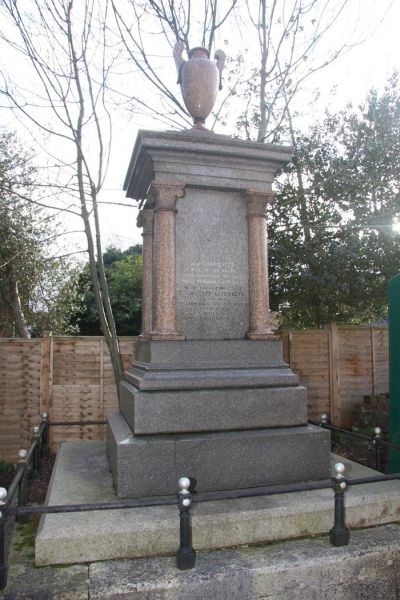 The large marble monument that stands over the Nixey family vault; by kind permission of Julia & Keld